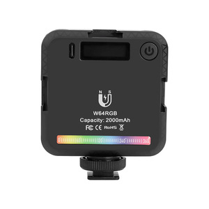 W64RGB LED Fill Light 2000mAh RGB Color Temperature Adjustable For Camera Phone Live Streaming Photo Lighting - Product Image 1