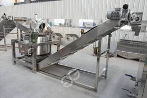Friteuse automatique continue, ligne de Machine à frire Bhaji, ligne de Production de fabrication d'anneaux d'oignon frits - Product Image 5