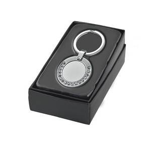 Llavero Redondo de Metal con Cristales, Tipo LED - Product Image 2