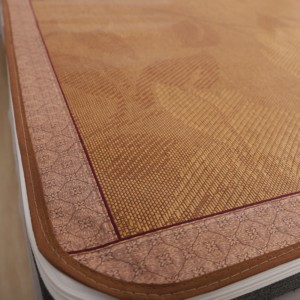 Almohadilla de dormir de verano plegable antideslizante con textura de ratán tejido-Colchón de enfriamiento ligero de 5cm de espesor - Product Image 3