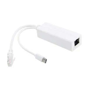 5V Splitter Poe 1000mbps alimentato su Ethernet tipo C adattatore Usb 12W 15W