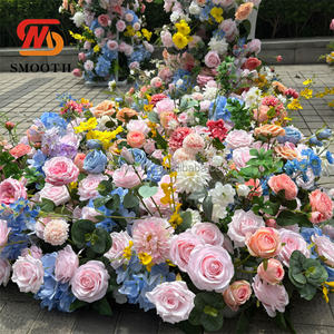 SMOOTH Artificial <b>Silk</b> Rose Hydrangea Square <b>Flower</b> <b>Arrangement</b> <b>Silk</b> Handmade Eco-Friendly Wedding <b>Flower</b> Arch Decoration - Product Image 2