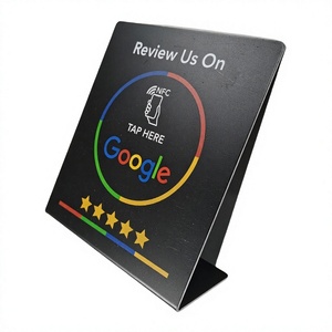 บัตรรีวิว Google แบบ NFC พร้อมขาตั้ง PVC ชิป 215 สำหรับร้านอาหาร - Product Image 4