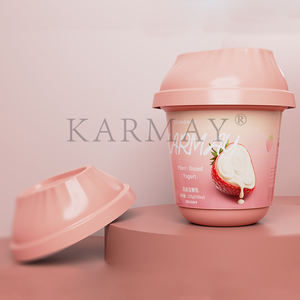 Custom Food Grade IML Printed 227ml Plastic Yogurt Oatmeal <b>Ice</b> <b>Cream</b> <b>Cup</b> Tub Packaging Containers Spoon - Product Image 5