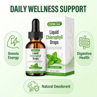 Complément alimentaire liquide de chlorophylle pure OEM avec glycérine pour soutenir le système immunitaire