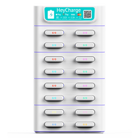 Borne de location de batteries externes USB ultra-minces 60W 30W à chargement automatique avec verrouillage, prise en charge de la charge rapide et partage de chargeurs de téléphone