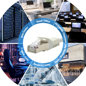 23AWG 24AWG mạ Vàng <span class=keywords><strong>CAT7</strong></span> che chắn RJ45 LSZH dữ liệu cáp Ethernet <span class=keywords><strong>CAT7</strong></span> <span class=keywords><strong>SFTP</strong></span> vá Dây cáp cho ngoài trời và trong nhà - Product Image 6