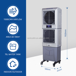 Double Fans Portable Floor Standing Air Conditioner Evaporative Cooler Machine Crimatization Cooling Fan 3 in 1 Portable Air - Product Image 3