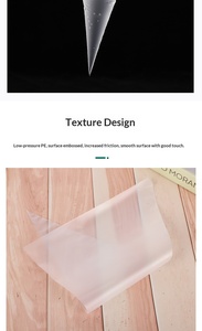 100 قطعة من أكياس تزيين الكيك البلاستيكية للاستخدام مرة واحدة بأحجام صغيرة/متوسطة/كبيرة لتزيين الكريمة والمعجنات والكوكيز وأدوات تشكيل الكيك - Product Image 4