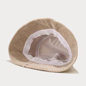 Chapeau Bob en Velours Côtelé Décontracté, Nouvelle Tendance Coréenne Automne Hiver, Protection Solaire Extérieure, Style Rétro, Vente en Gros - Product Image 4