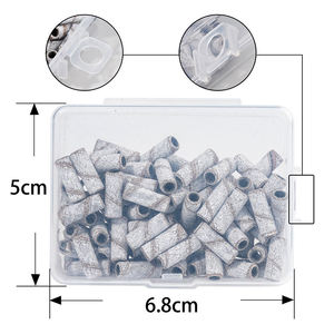 Bandas <span class=keywords><strong>de</strong></span> Lijado para Uñas Mini Zebra con Logotipo Personalizado, 100 Piezas/Caja, 120 #   180 #   <span class=keywords><strong>Anillo</strong></span> <span class=keywords><strong>de</strong></span> papel <span class=keywords><strong>de</strong></span> lija desechable para manicura, color blanco y rosa - Product Image 4