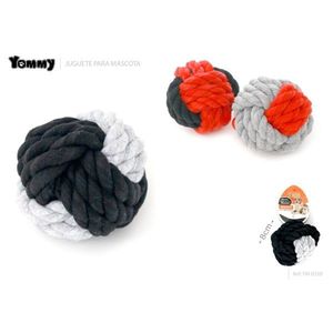 Juguete de Cuerda con Pelota Yommy de 8cm, Juguete Masticable para Mascotas - Product Image 1