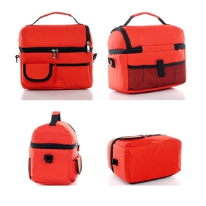 Bolsa Térmica de Gran Capacidad, Moderna, con Cierre, Aislada, para Lonchera, con Bolsillo Lateral, Asa y Correa, para Campamento, Viajes y Picnics - Product Image 5