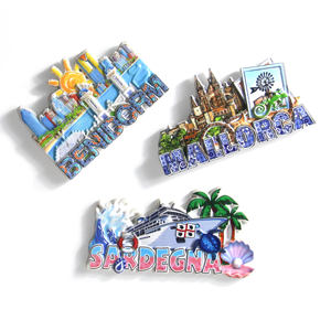 Imanes de Refrigerador Magnéticos Resistentes y Ecológicos de Mallorca y Cerdeña con Logotipo Personalizado, Recuerdo Promocional Hecho a Mano - Product Image 1