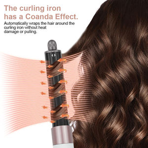 HS 05 Rizador eléctrico 6 en 1, 3 ajustes de temperatura, pantalla LED, Diseño Seguro portátil, calentamiento rápido, uso doméstico - Product Image 5
