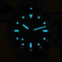 Montre automatique de plongée au design original, saphir, luminescence, revêtement antireflet, lunette en céramique, étanche, montre-bracelet pour homme