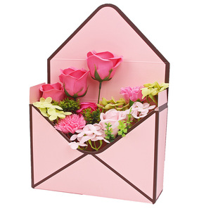 Scatola busta creativa fioraio confezione busta pieghevole confezione <span class=keywords><strong>regalo</strong></span> fiore rosa per mazzi - Product Image 3