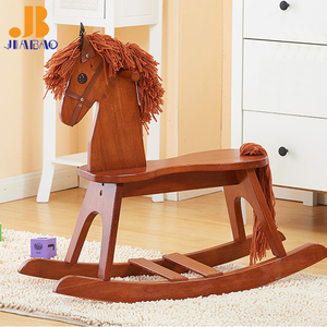 Jiabao troyano madera maciza hobbyhorse caballo mecedora para niños mano pulido muebles - Product Image 2