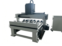 Fresadora CNC 1518 de un eje y seis cilindros planos para mecanizado de granito, jade y obras de arte en madera maciza