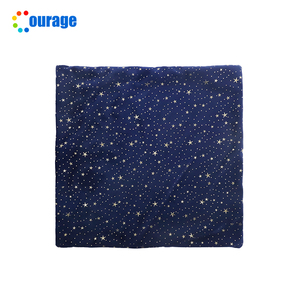 <span class=keywords><strong>Housse</strong></span> <span class=keywords><strong>de</strong></span> coussin blanche en polyester doux avec impression étoiles et ciel - Product Image 3