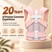 Correcteur de posture pour enfants, design de rappel discret, maille 3D respirante, réglable, léger, pour l'école, les études et le quotidien