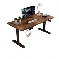 Bureau réglable en hauteur en bois, style moderne et épuré, à moteur unique, polyvalent pour la maison, le bureau et les étudiants, pour l'exportation