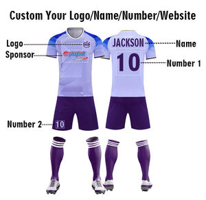 Conjuntos de Roupas de Futebol com Patches Personalizados, Camisetas de Futebol Vintage Profissionais, Camisetas de Futebol Retro - Product Image 4