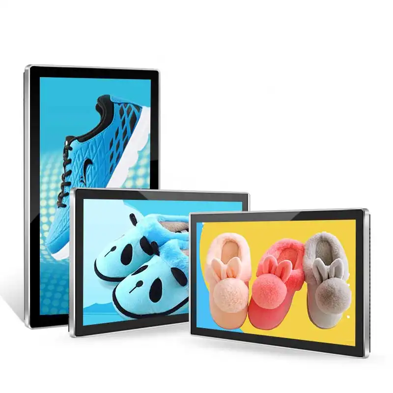 32 43 49 inch indoor android wall mounted touch screen kiosk lcd advertising digital signage display