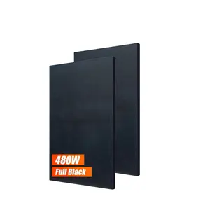 Bluesun 25 tahun garansi Mono semua hitam 470w 480w Panel surya rumah 490w PV Panel surya panneau solaire
