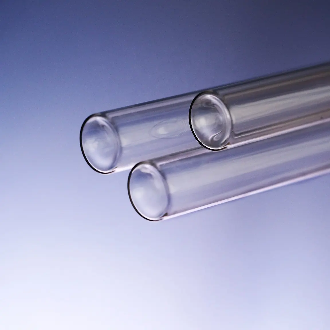 Large diameter borosilicate glass tube