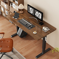 Bureau de jeu vertical en bois massif épaissi pour télétravail, réglage manuel, roulettes pivotantes de 30 mm d'épaisseur, résistant à la chaleur