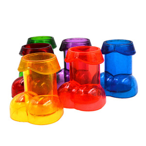 Recuerdos para Despedida de Soltera, Vasos de Plástico Coloridos con Forma de Pene, Equipo de la Novia, Vasos para Beber - Product Image 3
