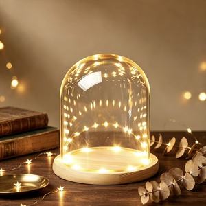 Directo de Fábrica, Cúpula de Vidrio Vacía, Cúpula de Vidrio Única y de Lujo con Base de Madera - Product Image 4