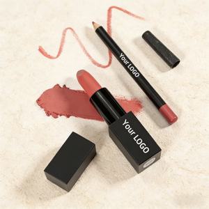 ชุดลิปสติกและดินสอเขียนขอบปากเนื้อแมทท์สุดหรู ผลิตตามสั่ง MOQ ต่ำ รับผลิตแบรนด์ส่วนตัว - Product Image 2