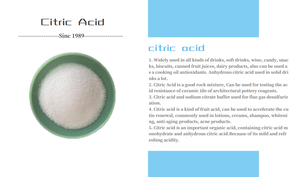 โรงงานผลิตกรดซิตริกและผงซิเตรต ความบริสุทธิ์ 99% เกรดอาหาร/อุตสาหกรรม จัดส่งรวดเร็ว - Product Image 6