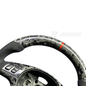 Volant en cuir en fibre <span class=keywords><strong>de</strong></span> carbone forgé rouge personnalisé pour BMW Série 3 Série 5 E46 M3 M6 E61 E62 E63 E39 E53 318 325 330 X5 - Product Image 6