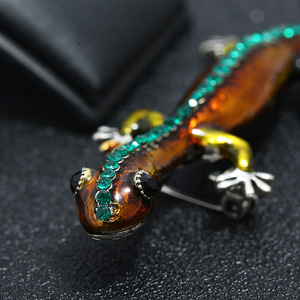 Spilla spilla cristallo scintillante ragno <span class=keywords><strong>lucertola</strong></span> serpente animale spilla Pin per gli uomini gioielli di capodanno regalo corpetto Pin per la parte di compleanno - Product Image 5