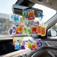 Désodorisant de voiture à membrane, parfum longue durée, désodorisant suspendu pour voiture, éliminateur d'odeurs intérieures