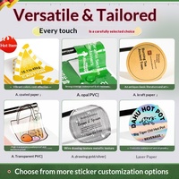 Autocollants adhésifs personnalisés, logo, étiquettes publicitaires, étiquettes transparentes, PVC imperméable, utilisation agricole, impression par transfert personnalisée