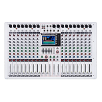 Console de mixage audio professionnelle 16 canaux avec 99 effets numériques DSP, contrôleur DJ, console de mixage audio pour spectacles sur scène, concerts en direct