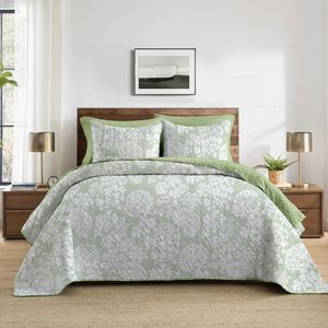 Sprei Desain Baru Cetak Dua Sisi Motif Biru dan Bergelombang Selimut Tempat Tidur untuk Semua Musim Penutup Tempat Tidur yang Nyaman - Product Image 3