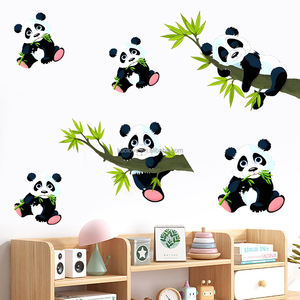 Autocollants muraux en bambou de panda mignon, décoration de salon, de bureau, de chambre à coucher, papier peint, autocollants autocollants - Product Image 6