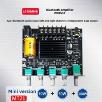 MT21 5.1 21 Kanal DSP Subwoofer Amfi Kartı, 2.1 Kanal Ses Güç Amplifikatörü Modülü, DC 12V, DIY Hoparlör Araç Ses Sistemi için