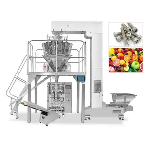 QX-VP420 10 Head Electronic Scale Weight Bag Seal Packaging Machine Popcorn Soybean Fertilizer Seeds Peanut Packaging Machine