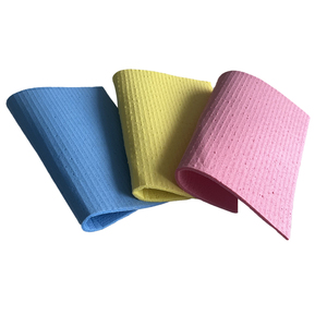 Disponible: Paño de Esponja de Celulosa Ecológico Rosa/Azul/Amarillo, 20x18x0.4cm, 98% de Absorción de Agua, para Limpieza del Hogar y la Cocina - Product Image 1