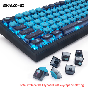 Skyloong PBT ปุ่มกดพุดดิ้งตามสั่งธีมแมงกะพรุนย้อมสีดำ RGB โปรไฟล์ <span class=keywords><strong>ASA</strong></span> ย่อยสำหรับผู้ผลิต - Product Image 5
