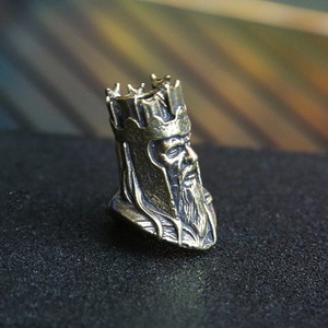 Colgante de metal trenzado DIY King Head, dijes punk hechos a mano, cuentas de latón con forma de cuchillo para accesorios EDC, accesorios para exteriores y fidget spinners - Product Image 5