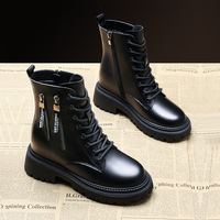 Bottes Courtes en Fausse Fourrure Épaisse pour Femmes, Style Designer, Chaussures de Marche à Petit Talon, Tendance Féminine