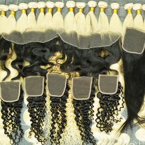 Лидер продаж, товары для волос, Необработанные индийские пучки волос, Прямая поставка, поставщики, натуральные волосы, необработанные индийские кудрявые пучки - Product Image 4