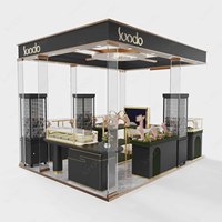 Vitrina Moderna para Relojes, Exhibidor de Joyería, Quiosco con Iluminación LED, Diseño de Mostrador para Tienda de Relojes y Joyería en Venta